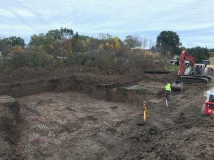 Excavation for New Home Foundation